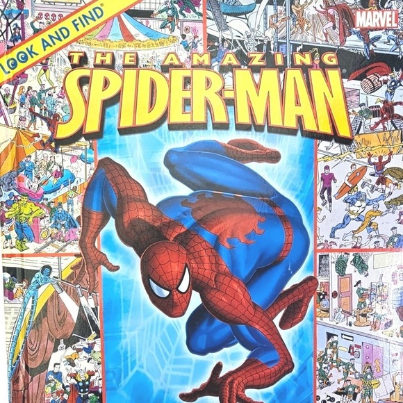 Marvel Other - Marvel Look and Find The Amazing Spider-Man Hardcover Kids Activity Book 2006